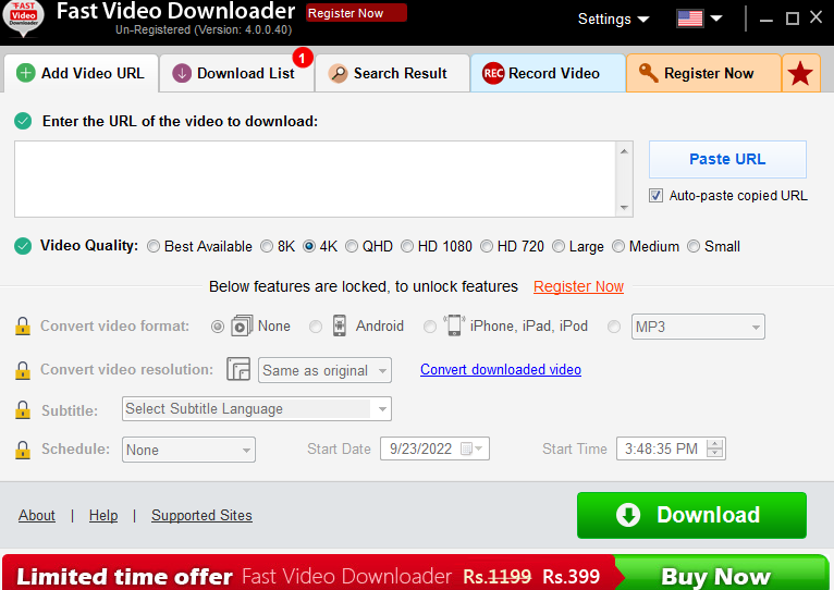 fast vedio downloader for pc
